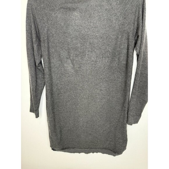 Halston Sweater Womens Tunic Knit Top Gray Size M Long Sleeve Casual Fall Winter - Picture 8 of 11